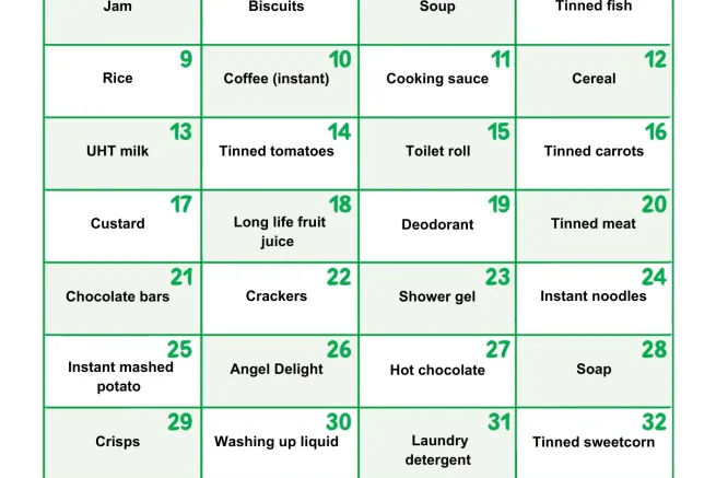 Give in Lent Calendar 2026 English