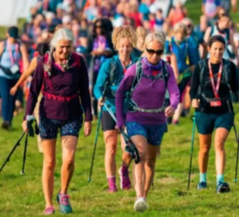 People taking part in an Ultra Challenge walking event