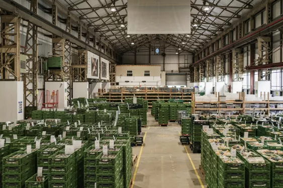 Cardiff foodbank warehouse