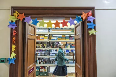 Peeblesshire food bank entrance
