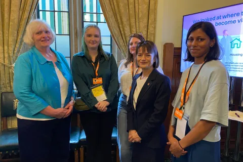 Five attendees of the APPG reception